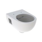 Inodoro suspendido de fondo profundo serie Selnova de Geberit. Forma parcialmente cerrada, Rimfree: T'=5